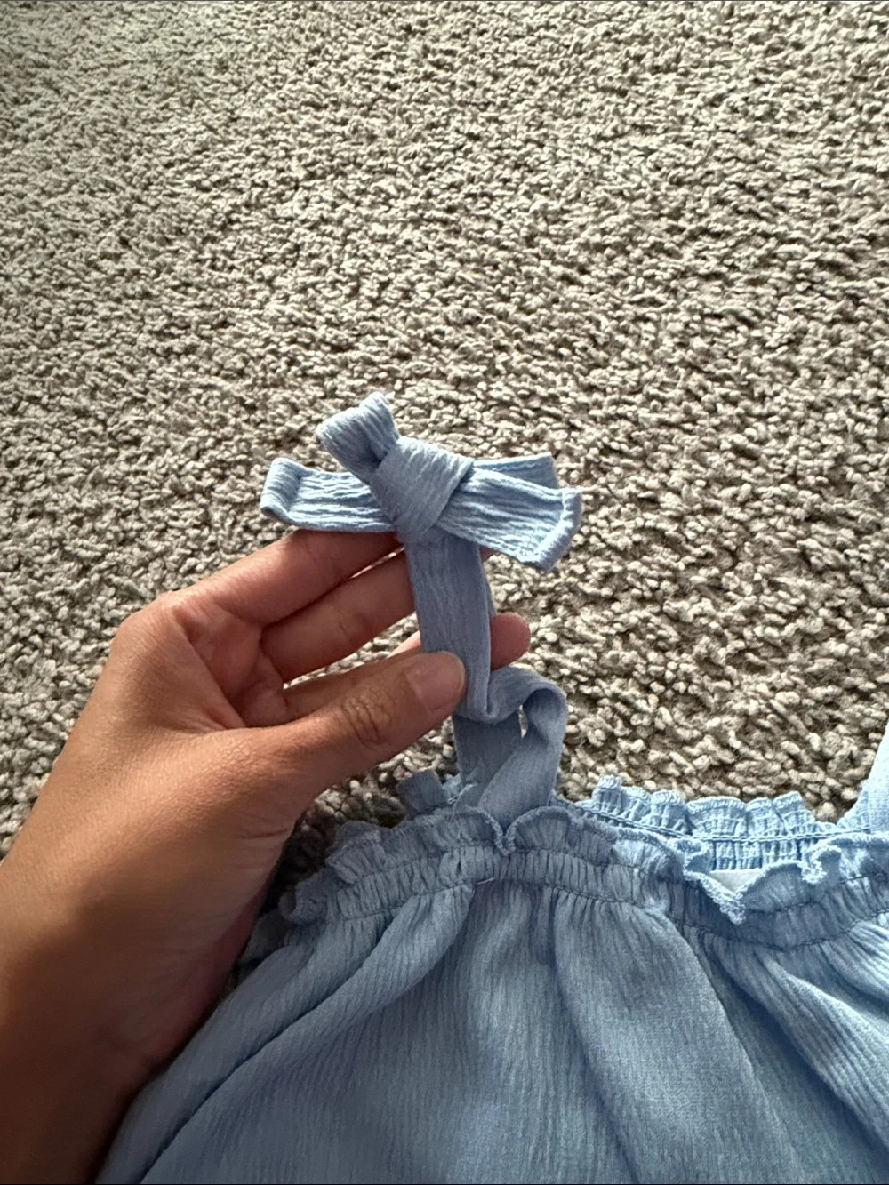 H&M Light Blue Girls' Tank & Shorts Matching Set